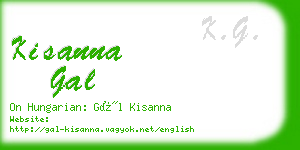 kisanna gal business card